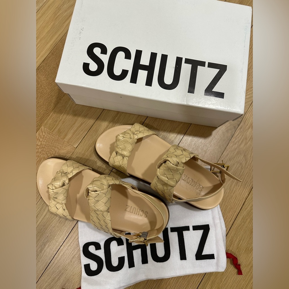 SCHUTZ Kareena Beige Sporty Sandal